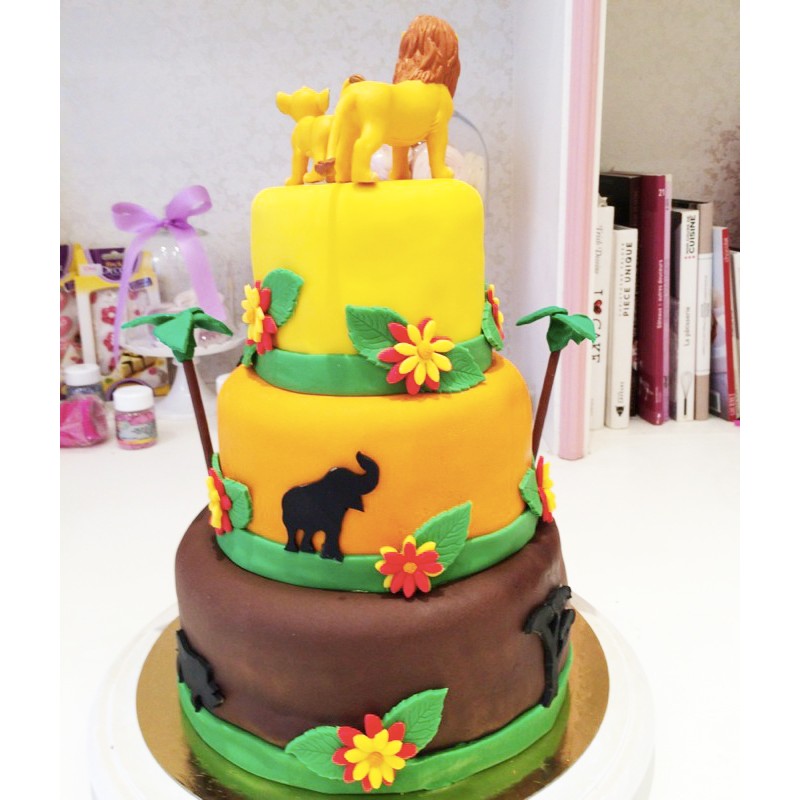 Gâteau thème roi lion (Blog Zôdio)