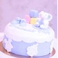 Gâteau Baby Shower Eléphant Cubes Chaussons 