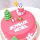 Gâteau Noel Bonhomme de neige & sapin