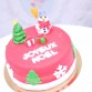 Gâteau Noel Bonhomme de neige & sapin
