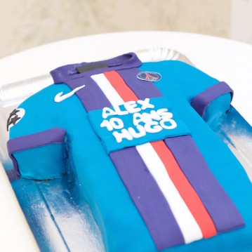 Gâteau Football - Maillot PSG - Debogato Paris
