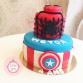 Gâteau Spiderman & Captain America