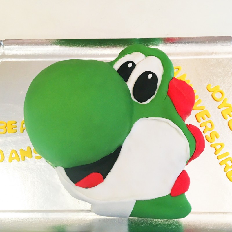 Décoration de Gateau D'anniversaire Mario et Yoshi
