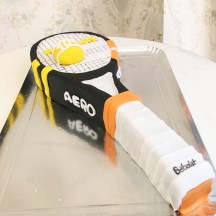 Gâteau raquette tennis