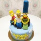 Gâteau Famille Simpsons