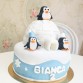 Gâteau Pingouins sur banquise