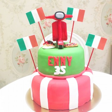 Gâteau Italie Vespa