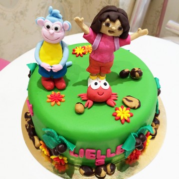 Gâteau Dora sculpture
