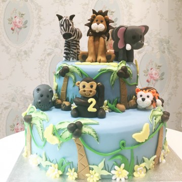 Gâteau Animaux de la jungle