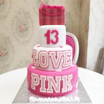 Gâteau Pink Love Pièce Montée