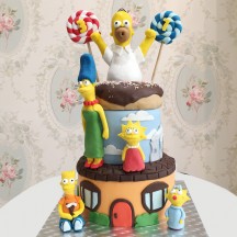 Gâteau Homer et donut
