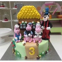 Gâteau Les Trois Petits Cochons