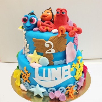 Gâteau Nemo, Dory bébé et Hank