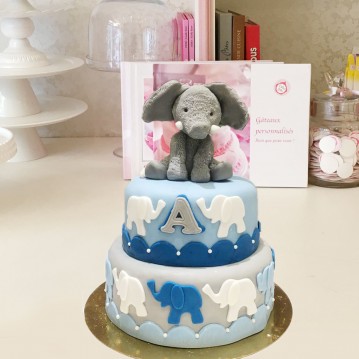 Gâteau Doudou Elephant