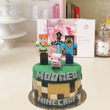 Gâteau personnages Minecraft