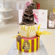 Gâteau Harry Potter Chapeau Quidditch et balai
