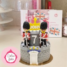 Gâteau Playmobil Garde Royal