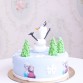 Gâteau Reine des Neiges et Olaf