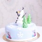 Gâteau Reine des Neiges et Olaf